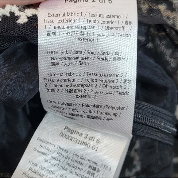 RED Valentino Black and White Chevron Dress - Picture 11 of 13